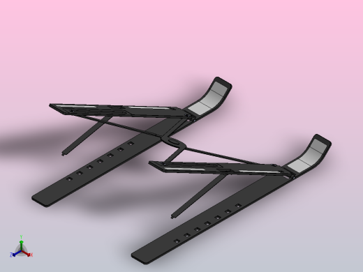 笔记本电脑支架802正等轴测缩略图