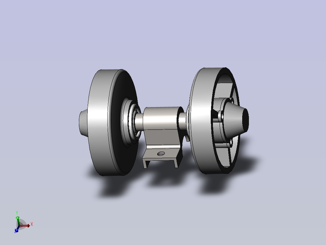 履带式支重轮主视图