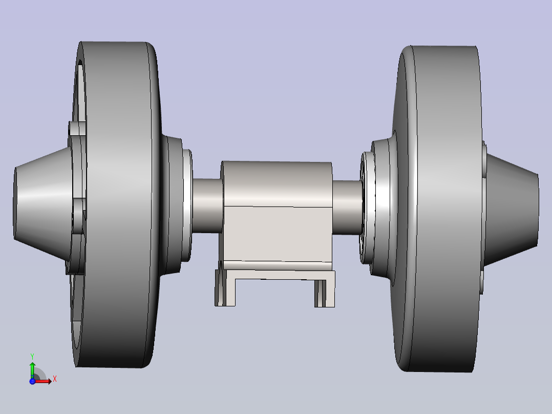 履带式支重轮前视图