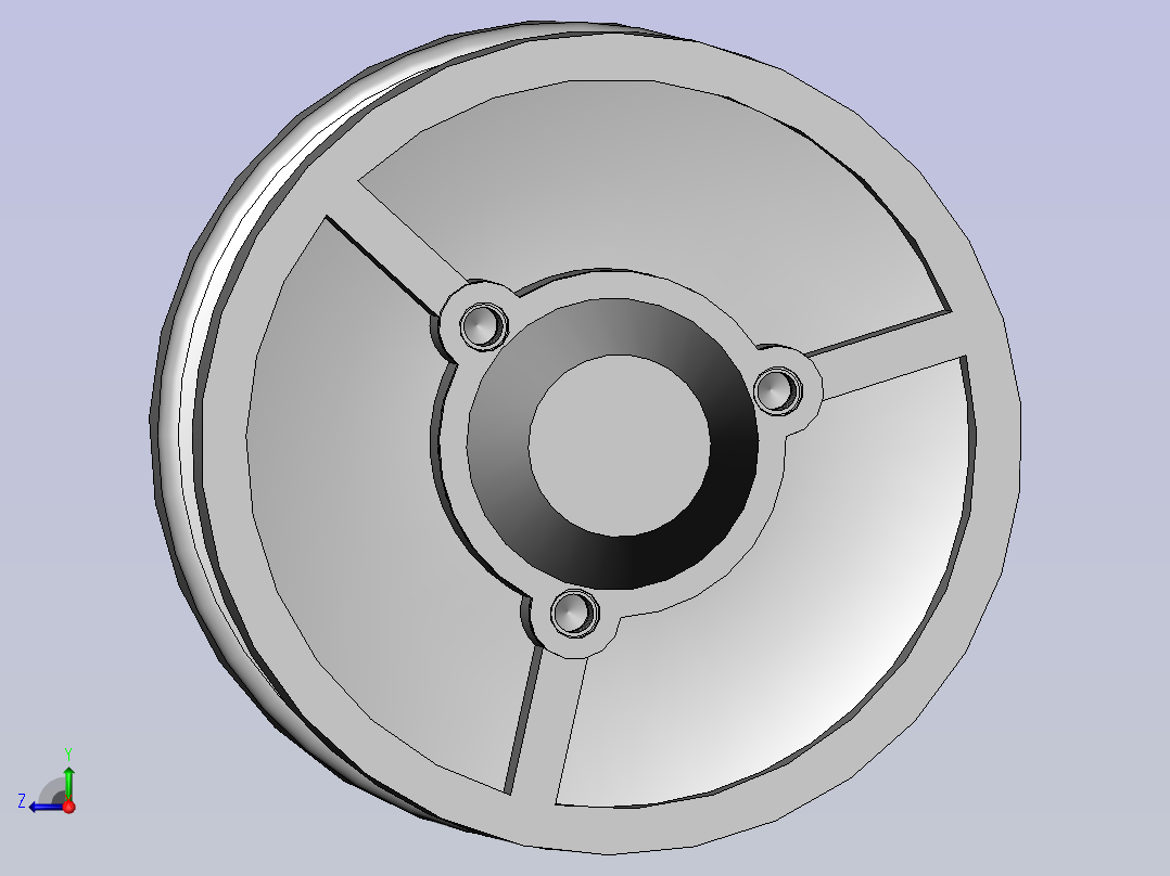 履带式支重轮右视图