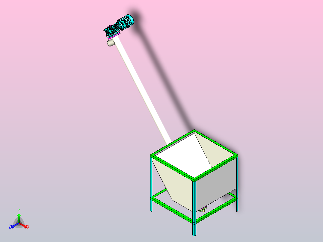 7公斤225升颗粒饲料机主视图