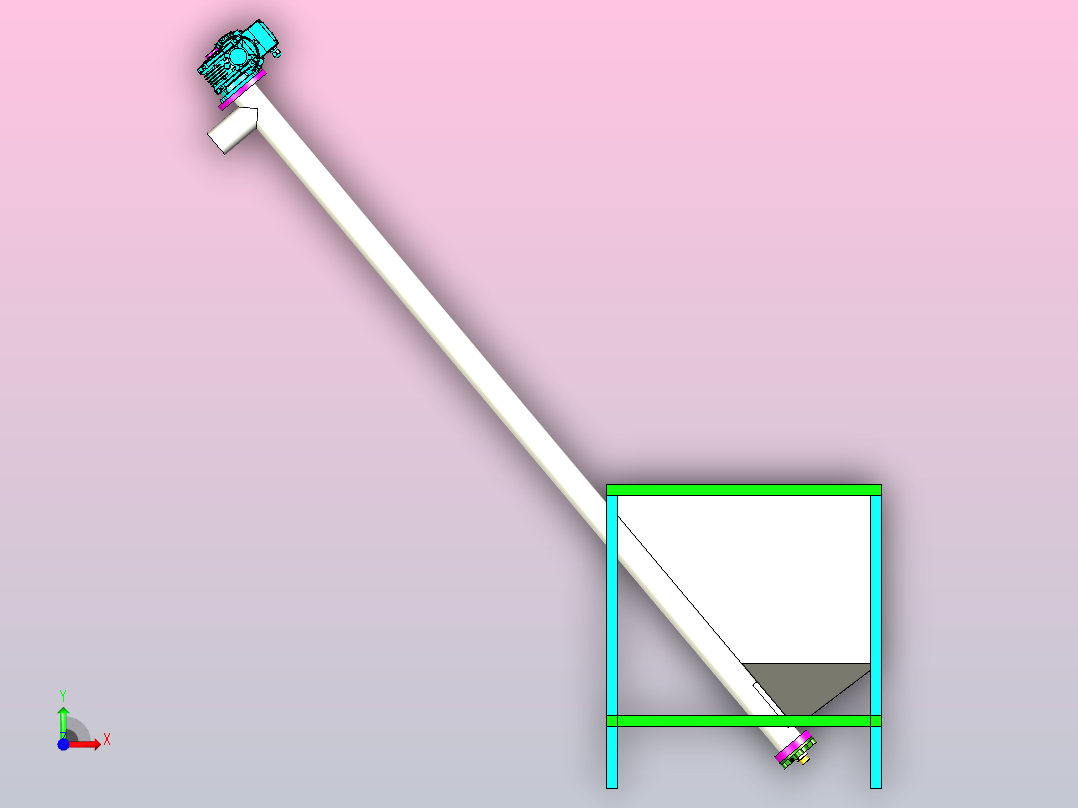7公斤225升颗粒饲料机前视图