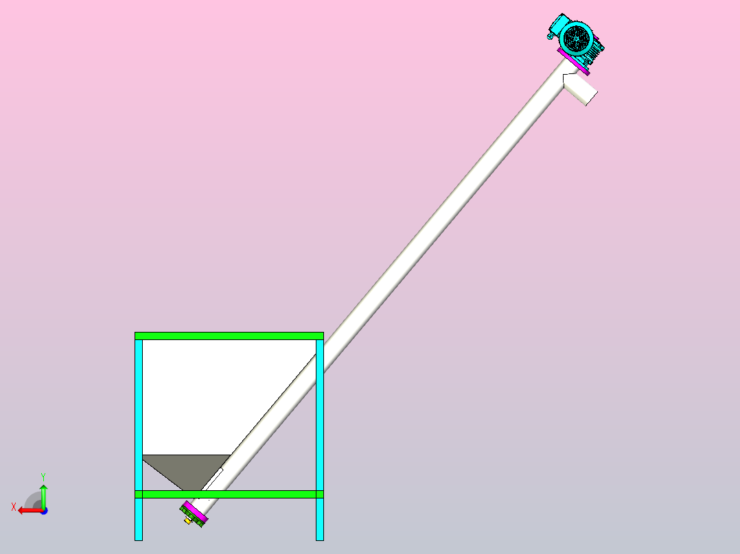 7公斤225升颗粒饲料机后视图