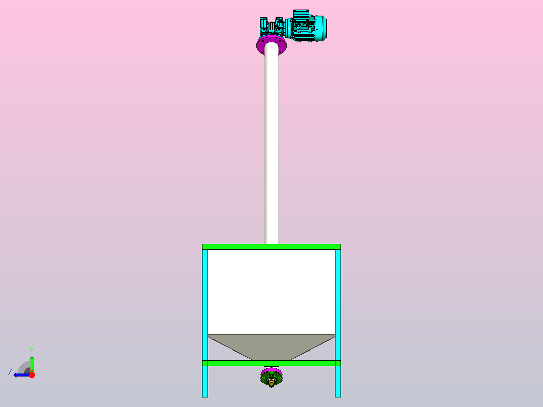 7公斤225升颗粒饲料机右视图