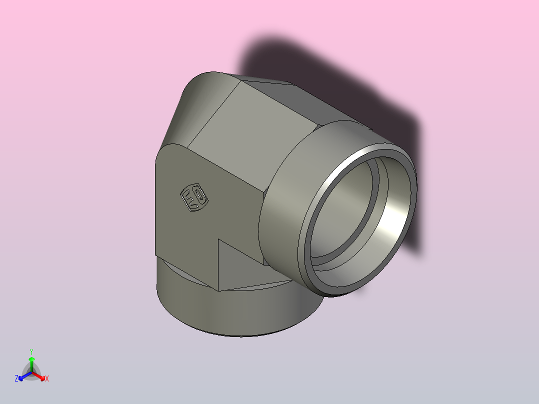 EO管接头弯头W35LCFX.stp主视图