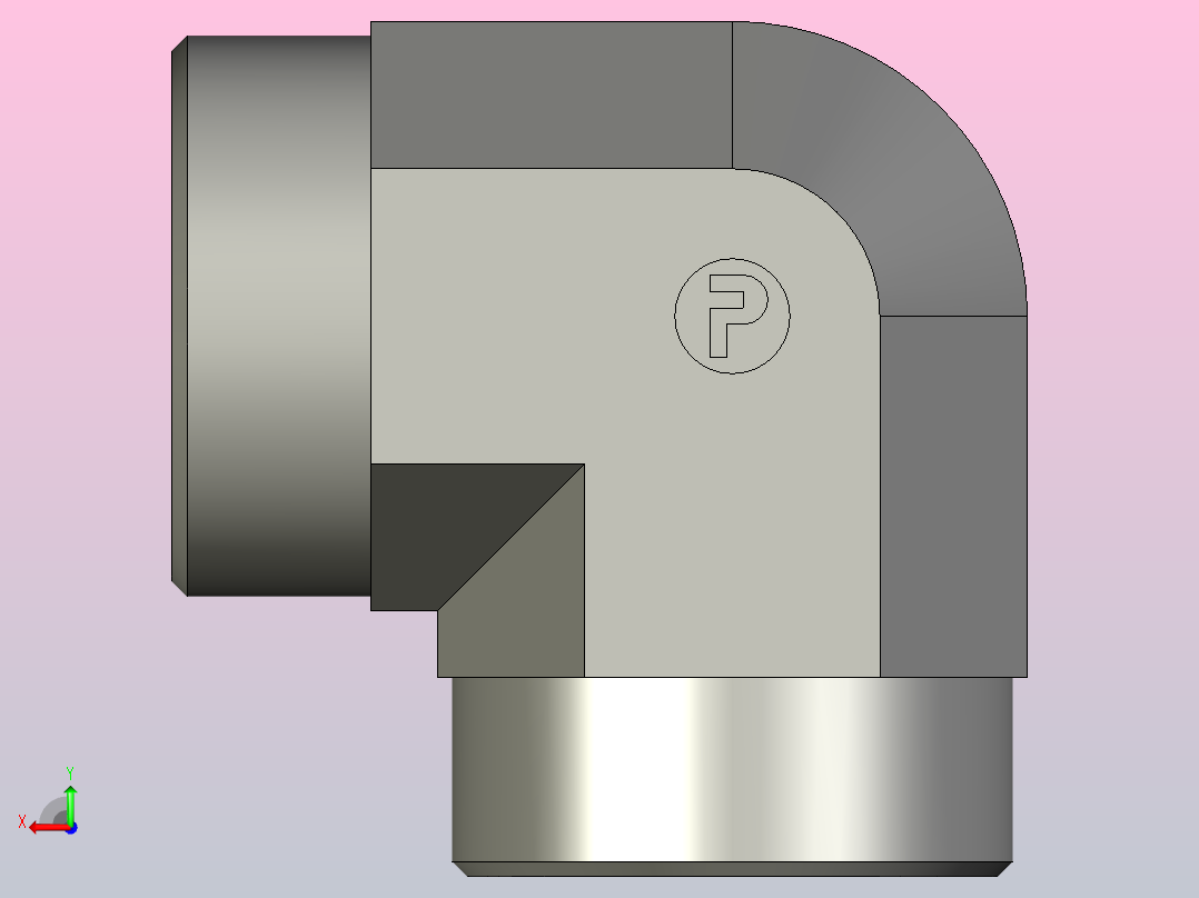 EO管接头弯头W35LCFX.stp后视图