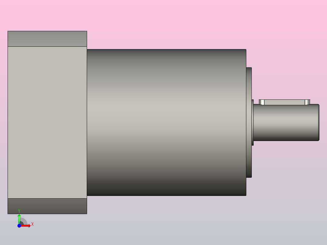 间隙减速器gearbox_gbx080005k_gbk_080_100_3_f前视图