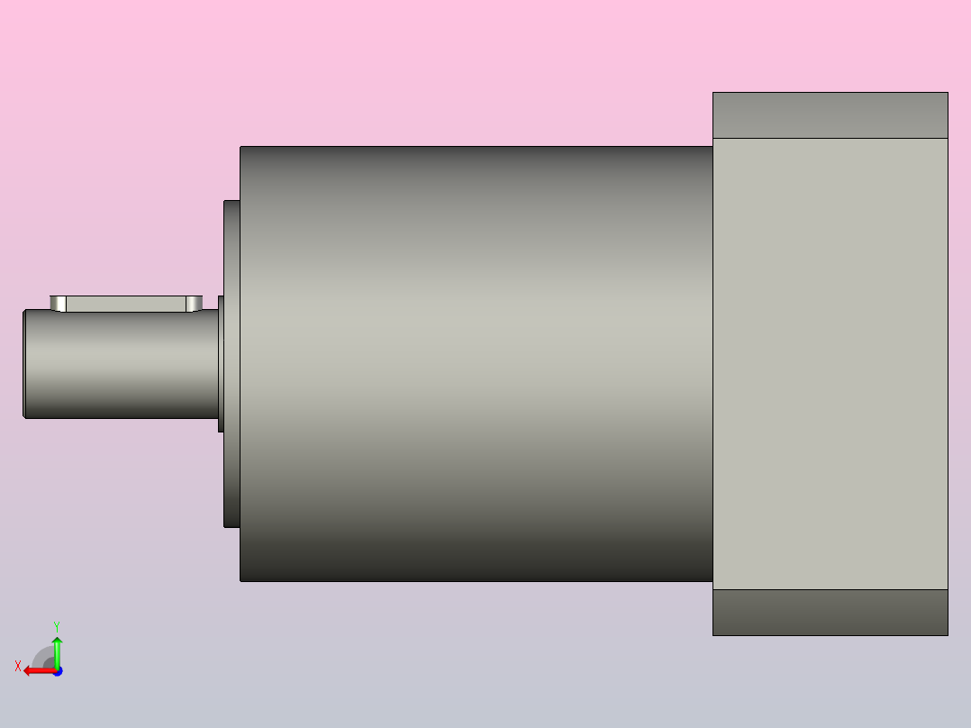 间隙减速器gearbox_gbx080005k_gbk_080_100_3_f后视图