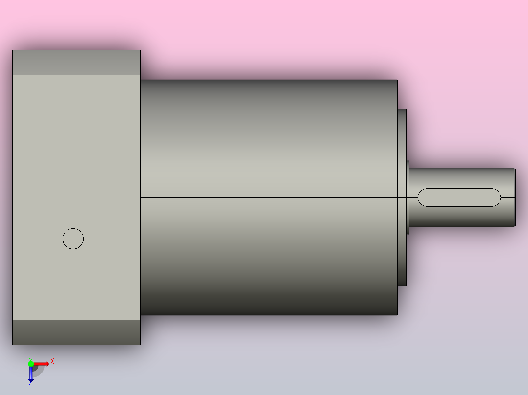 间隙减速器gearbox_gbx080005k_gbk_080_100_3_f俯视图