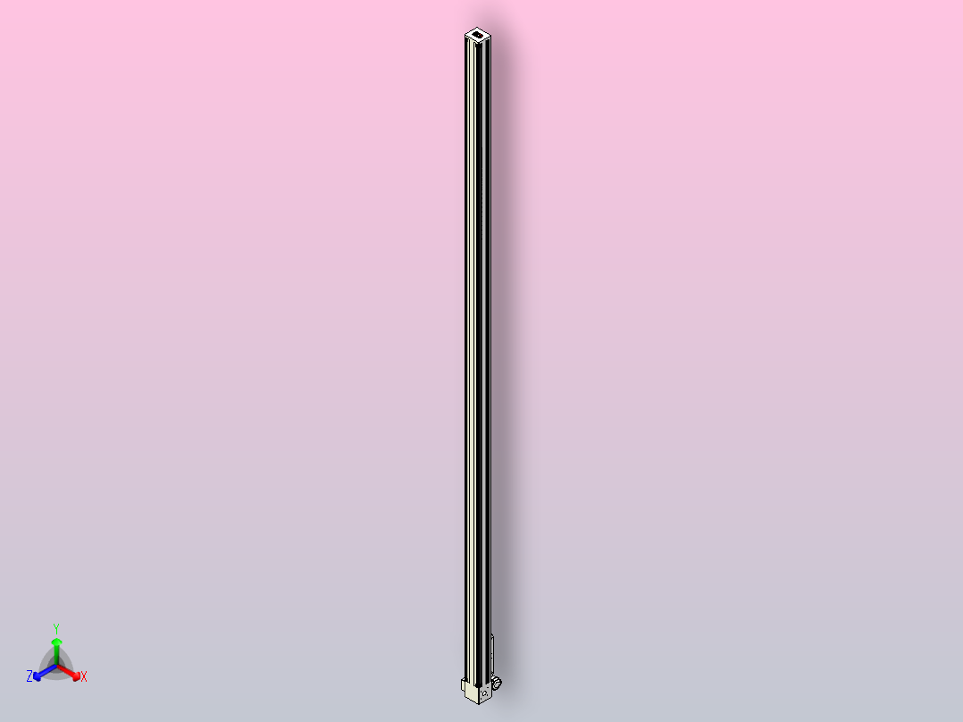 伺服电机集成皮带传动直线执行器TPA-OCB-140-256-L4950-RU-P75-N3主视图