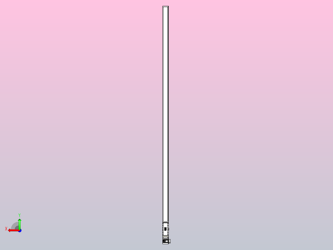 伺服电机集成皮带传动直线执行器TPA-OCB-140-256-L4950-RU-P75-N3后视图