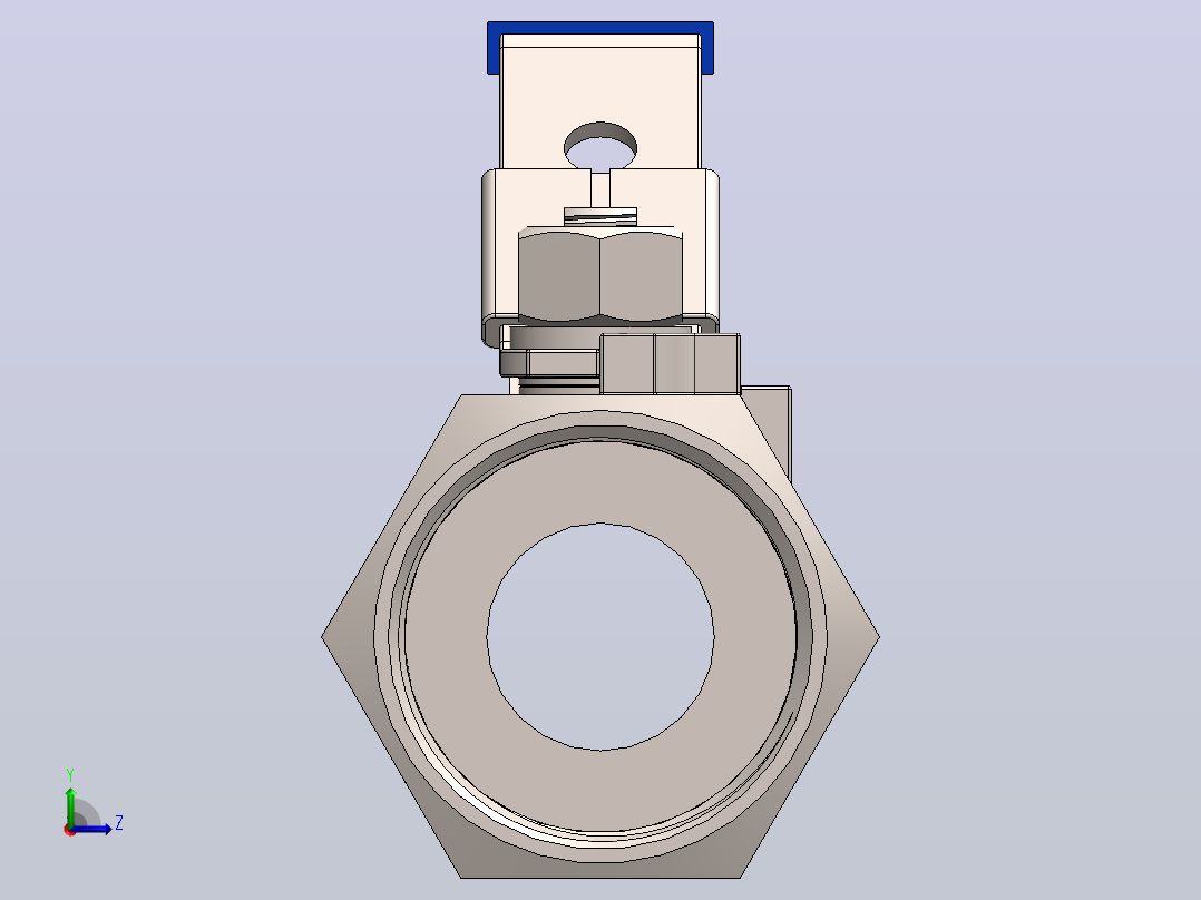 一片式内螺纹球阀FNW-FNW100AJ左视图