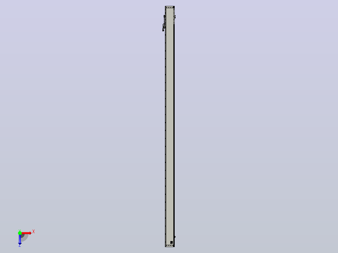 直驱直线电机轴TPA-LNP2-140-20C4-1-L3300-3-C-05-N3俯视图