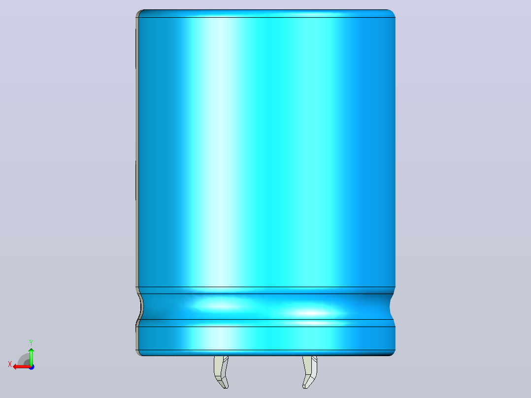 30 x40蓝白底片电解电容器后视图