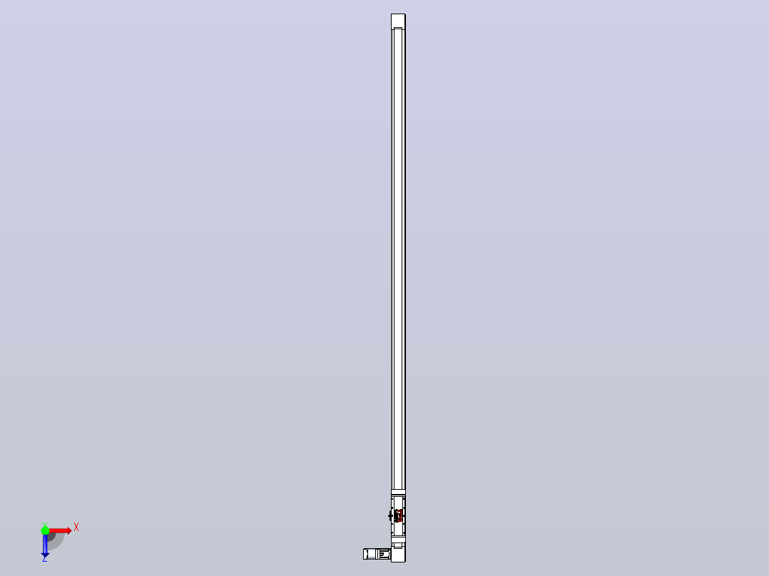 伺服电机集成皮带传动直线执行器TPA-OCB-80-140-L2550-DL-J60-N3俯视图