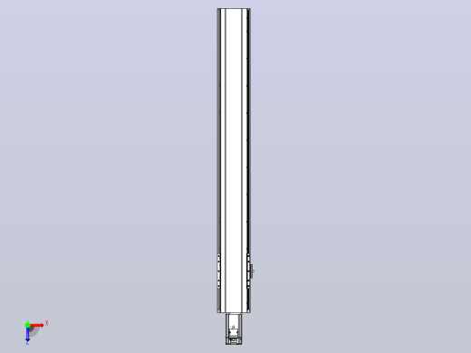 日规模组半封闭丝杆TPA-HNR-120D-1610C-L850-M-Y-P40-N3俯视缩略图