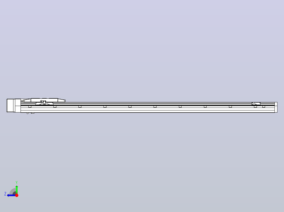 滚珠丝杠直线轴内置导轨TPA-GCR-170-2510C-L1250-MR-M75-N3右视图