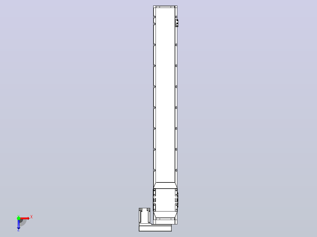 滚珠丝杠直线轴内置导轨TPA-GCR-170-2510C-L1250-MR-M75-N3俯视图