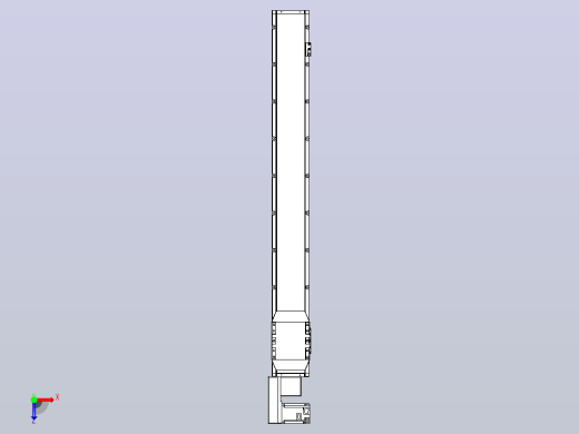 机器人皮带驱动直线轴TPA-GCB-150-P80-L1150-QL-M75-N3俯视缩略图
