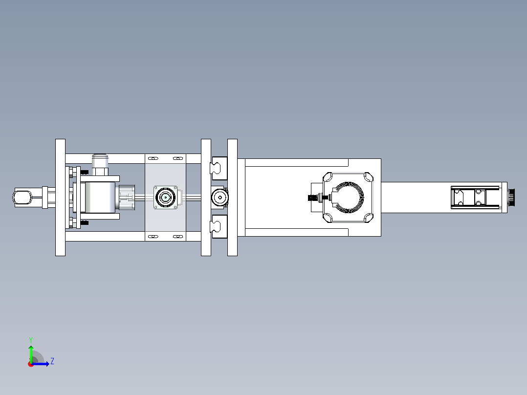 螺栓自动化输送与取放总成设计左视图
