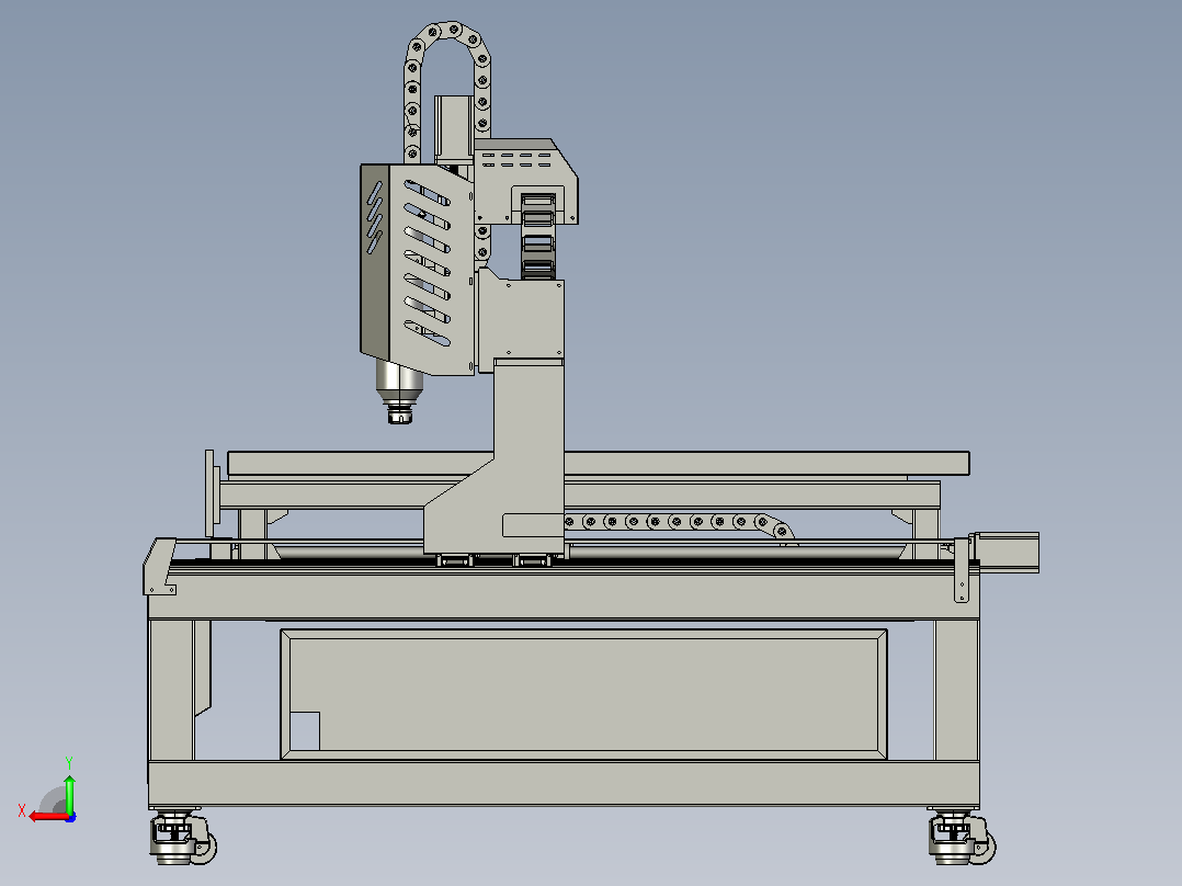 cnc6090 atc 12后视图