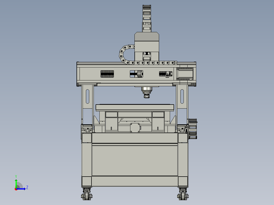 cnc6090 atc 12左视图
