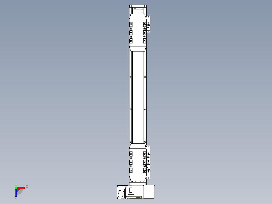 皮带直线轴双滑块型TPA-GCBS-50-P42-L125-RU-M10-N3俯视图