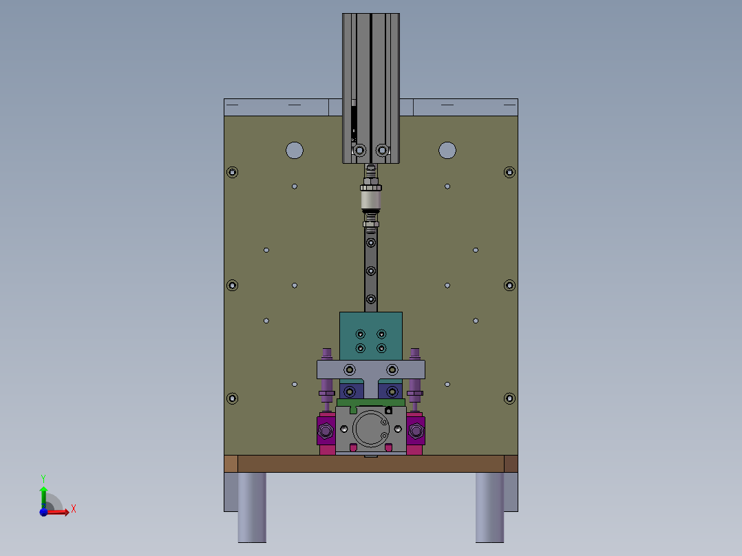 USB测试治具前视图