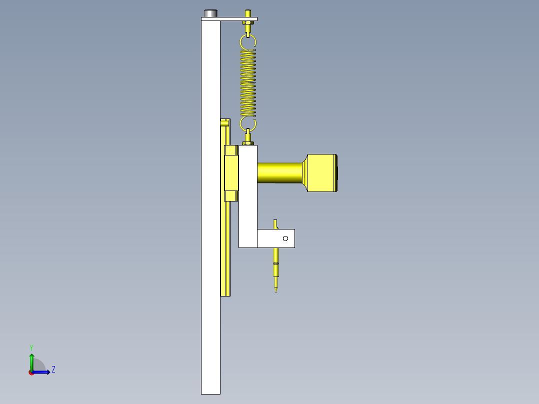 导通检查夹具左视图