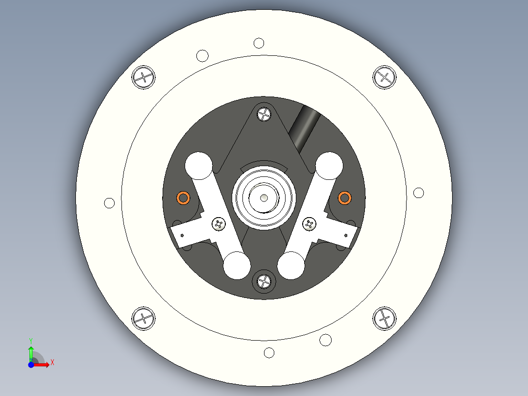 引擎模型前视图