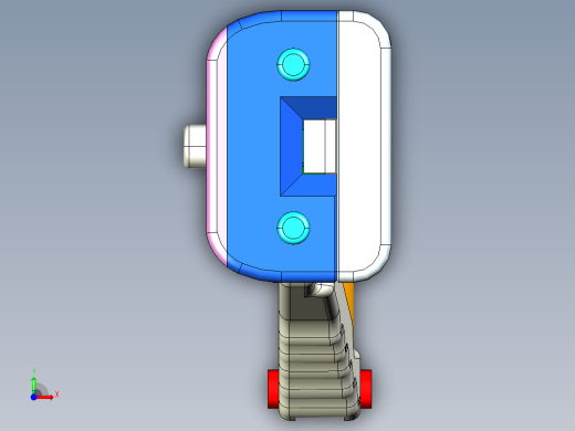 快换弹夹手动上螺母3D模型前视缩略图