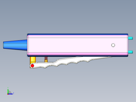 快换弹夹手动上螺母3D模型左视缩略图