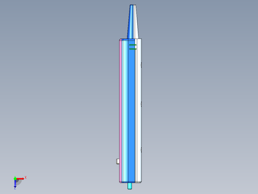 快换弹夹手动上螺母3D模型俯视图