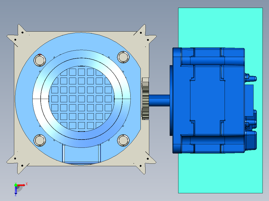 铣刀头详解图3D模型俯视图