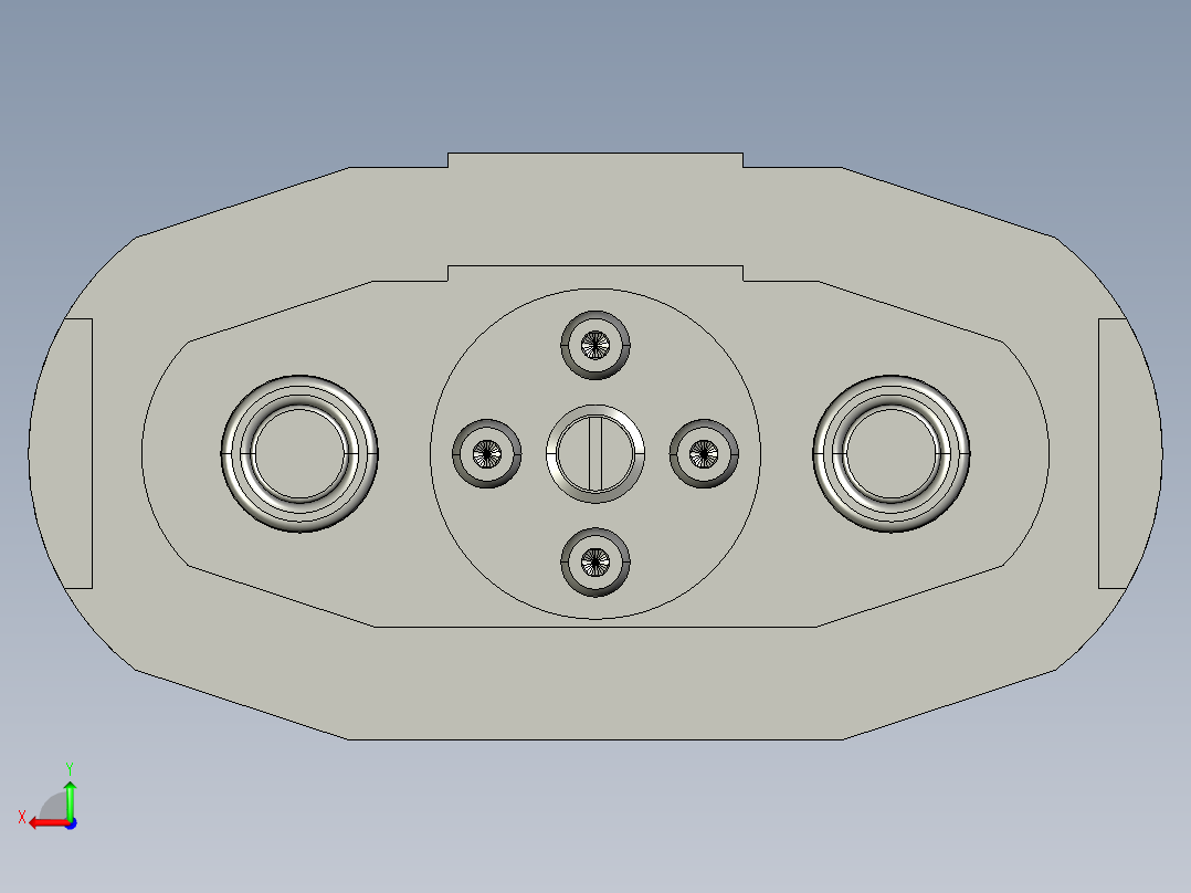 开水杯胀形模后视图