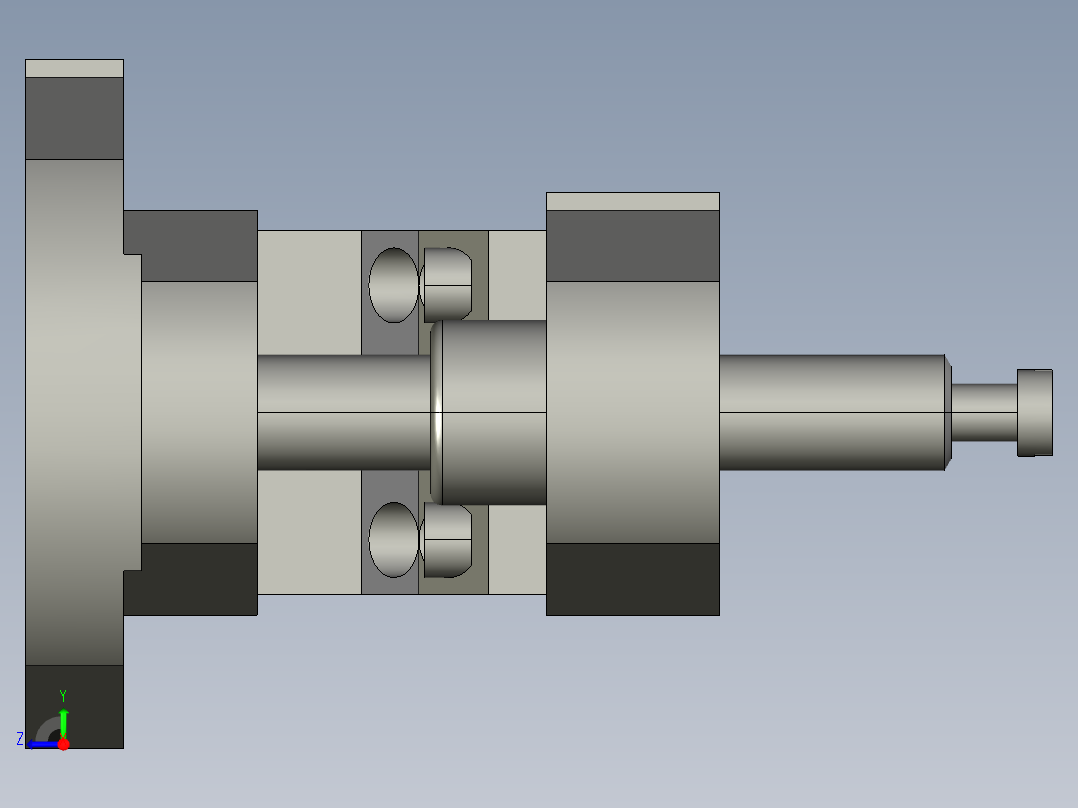 开水杯胀形模右视图