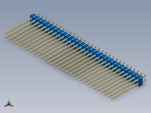 彩色公头100mil（2.54mm）系列-DS1021_blue_2x31p_100mil_Type19_rev1.0