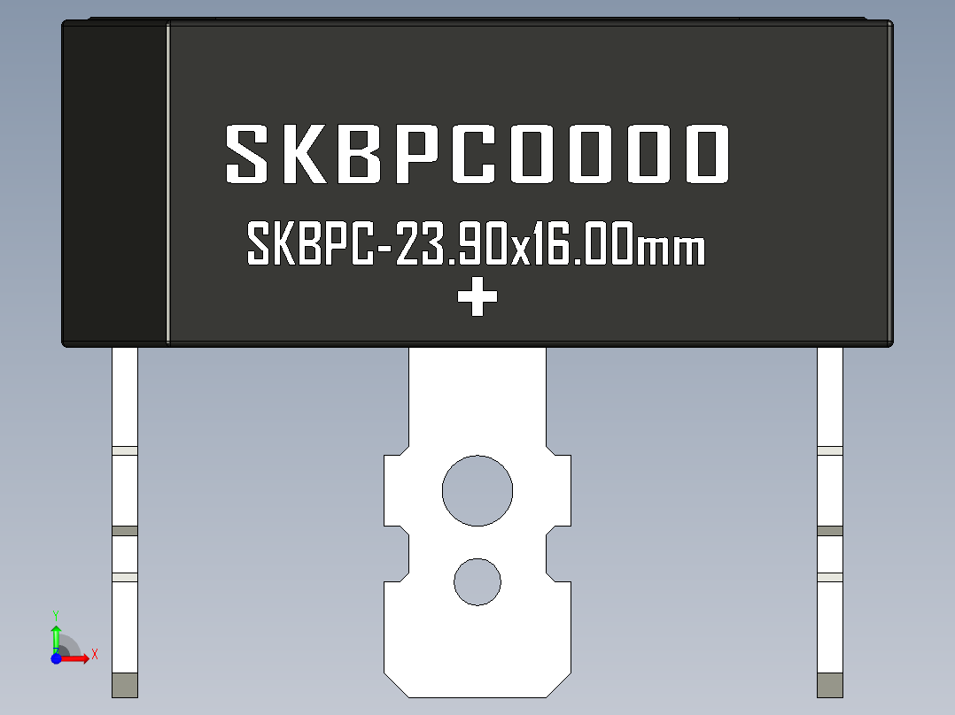 桥式整流器-SKBPC_Min_Size前视图