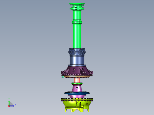 高速低成本旋翼机变速箱左视缩略图