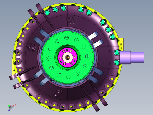 高速低成本旋翼机变速箱俯视缩略图
