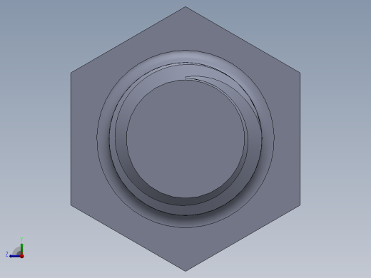 UNC 六角螺栓-Hex Bolt 0.375-16 x 1.25.SLDPRT右视缩略图