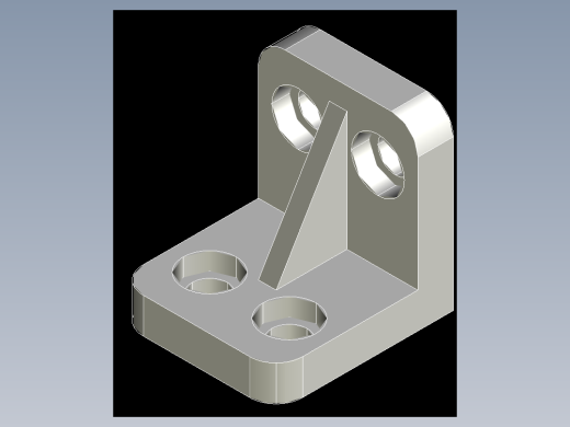 CAD格式机械制图二维100例练习-76 支架模型