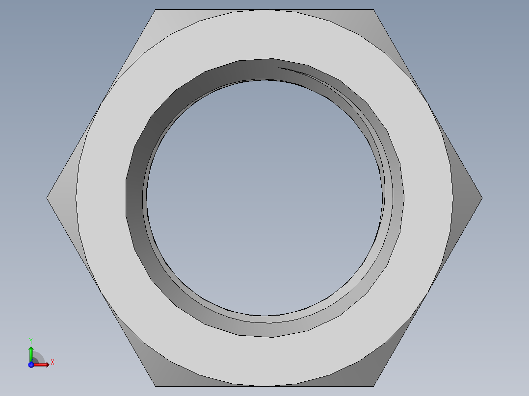 DIN 934 螺母-M80 Nut.SLDPRT前视图