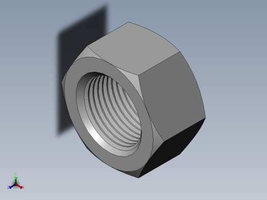 DIN 934 螺母-M80 Nut.SLDPRT正等轴测缩略图