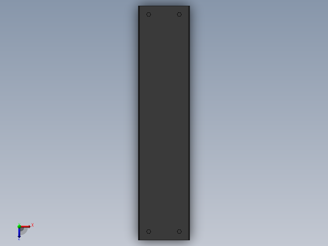 液滴分离器俯视图