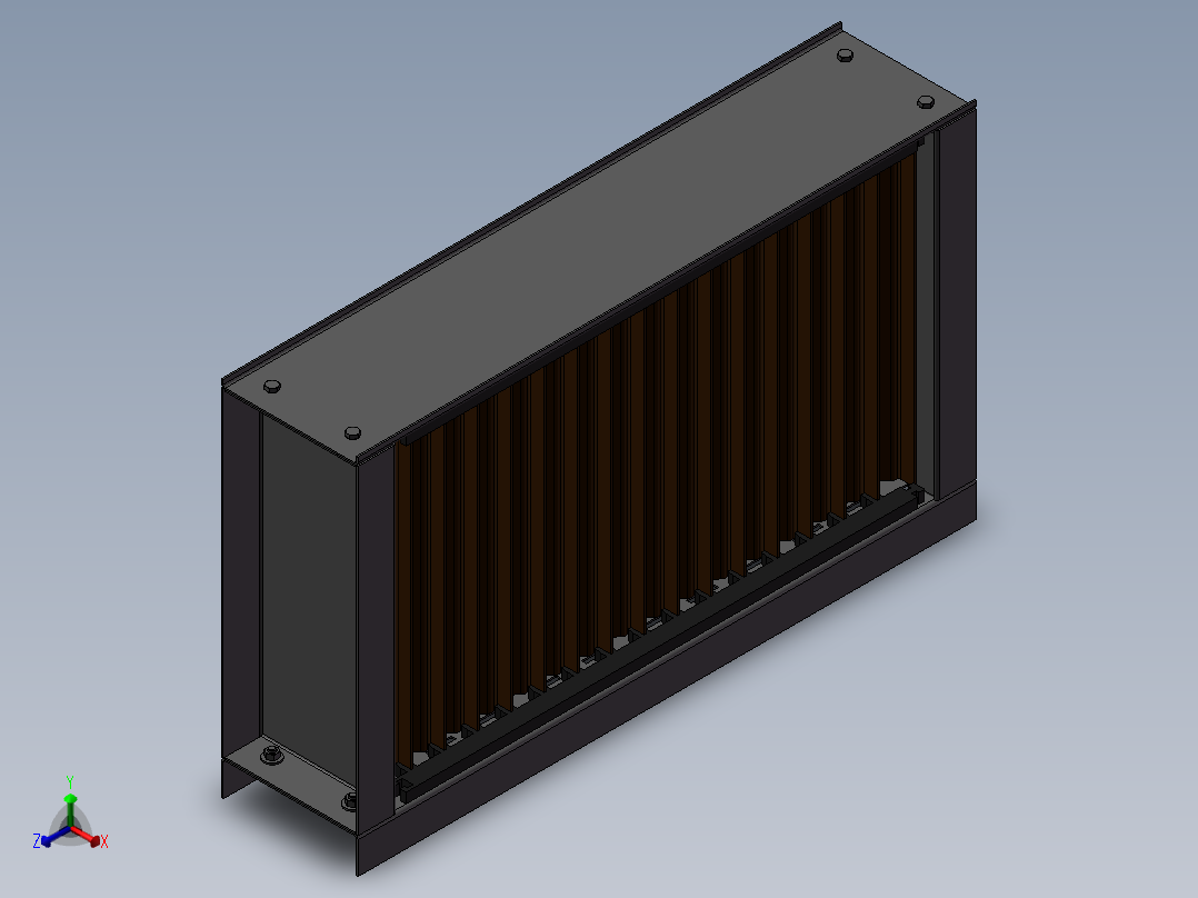 液滴分离器正等轴测图