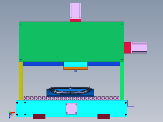 小型全自动数控铣床俯视缩略图