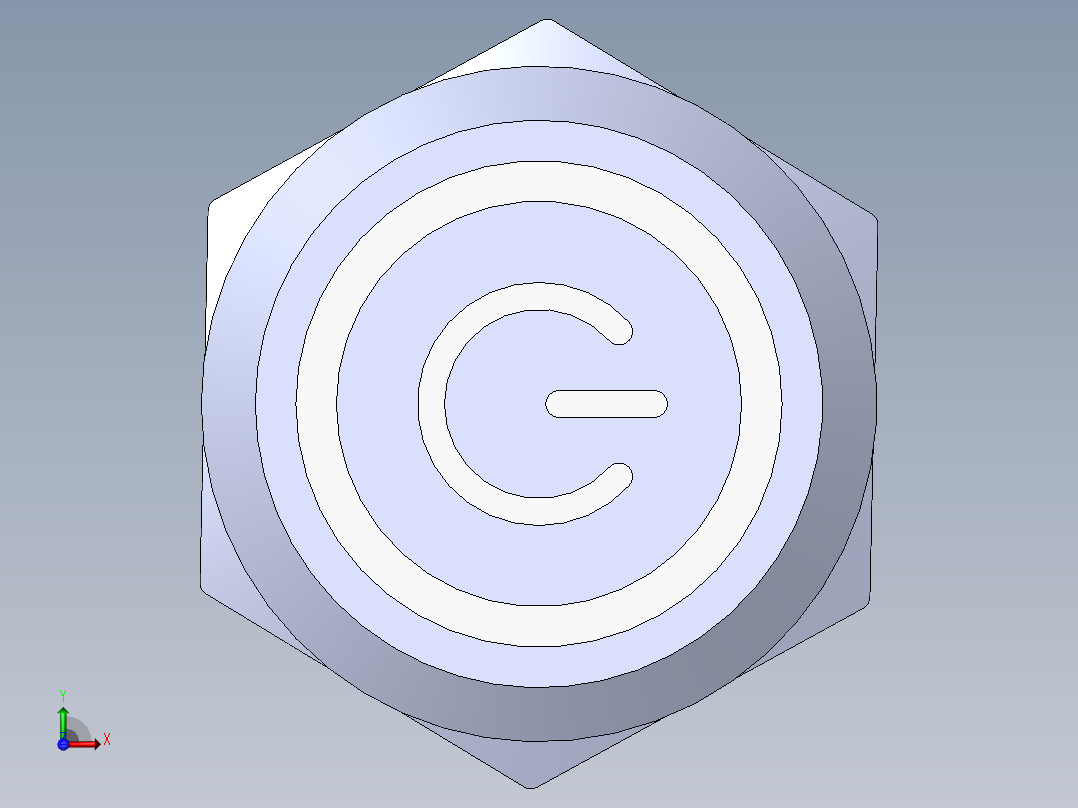 电源按钮前视图