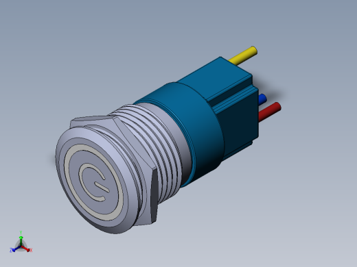 电源按钮正等轴测缩略图