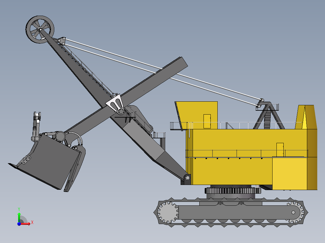 矿用挖掘机1298626前视图